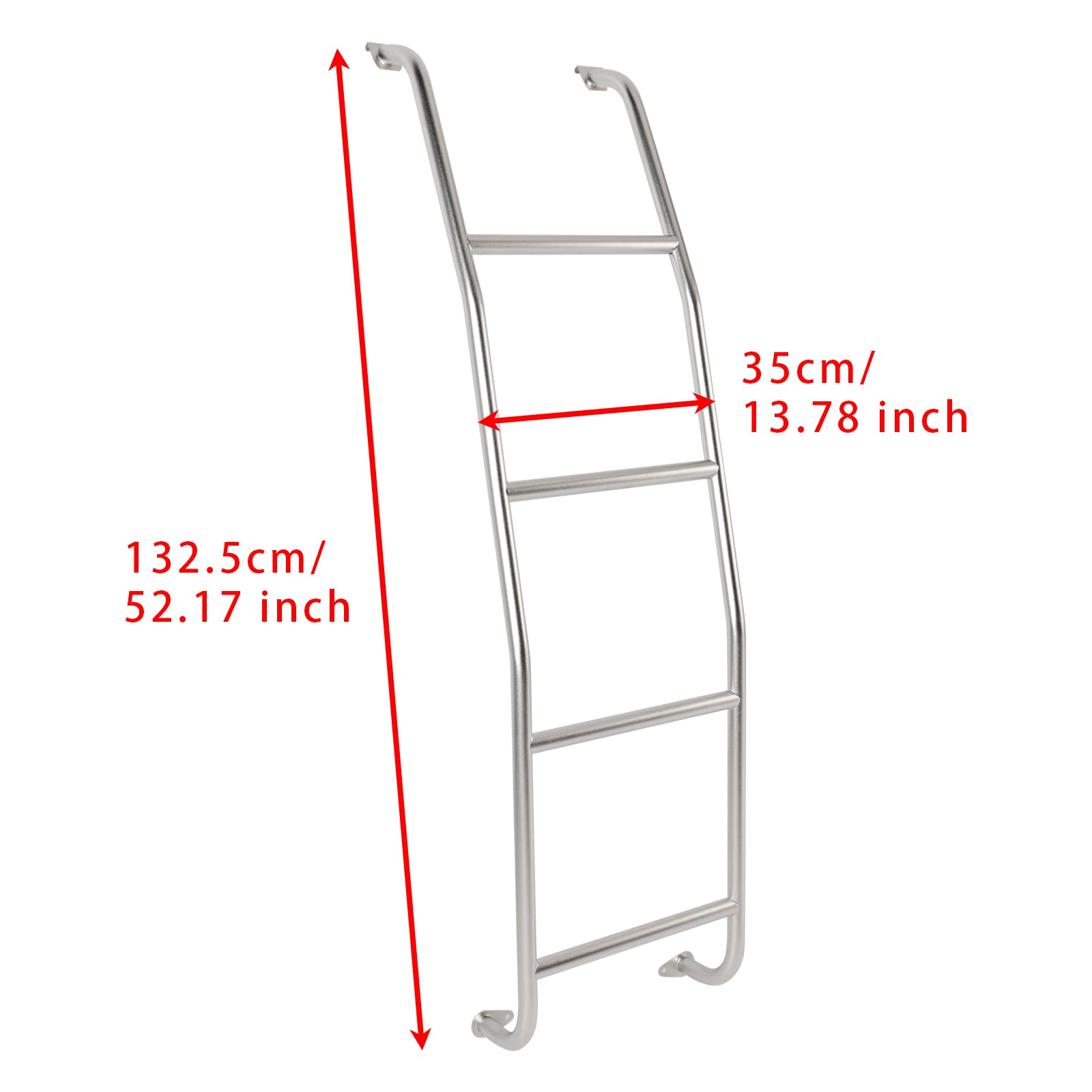 1997-2024 Chevy Express 1500/2500/3500 Stainless 4-Step Side Mounted Van Ladder