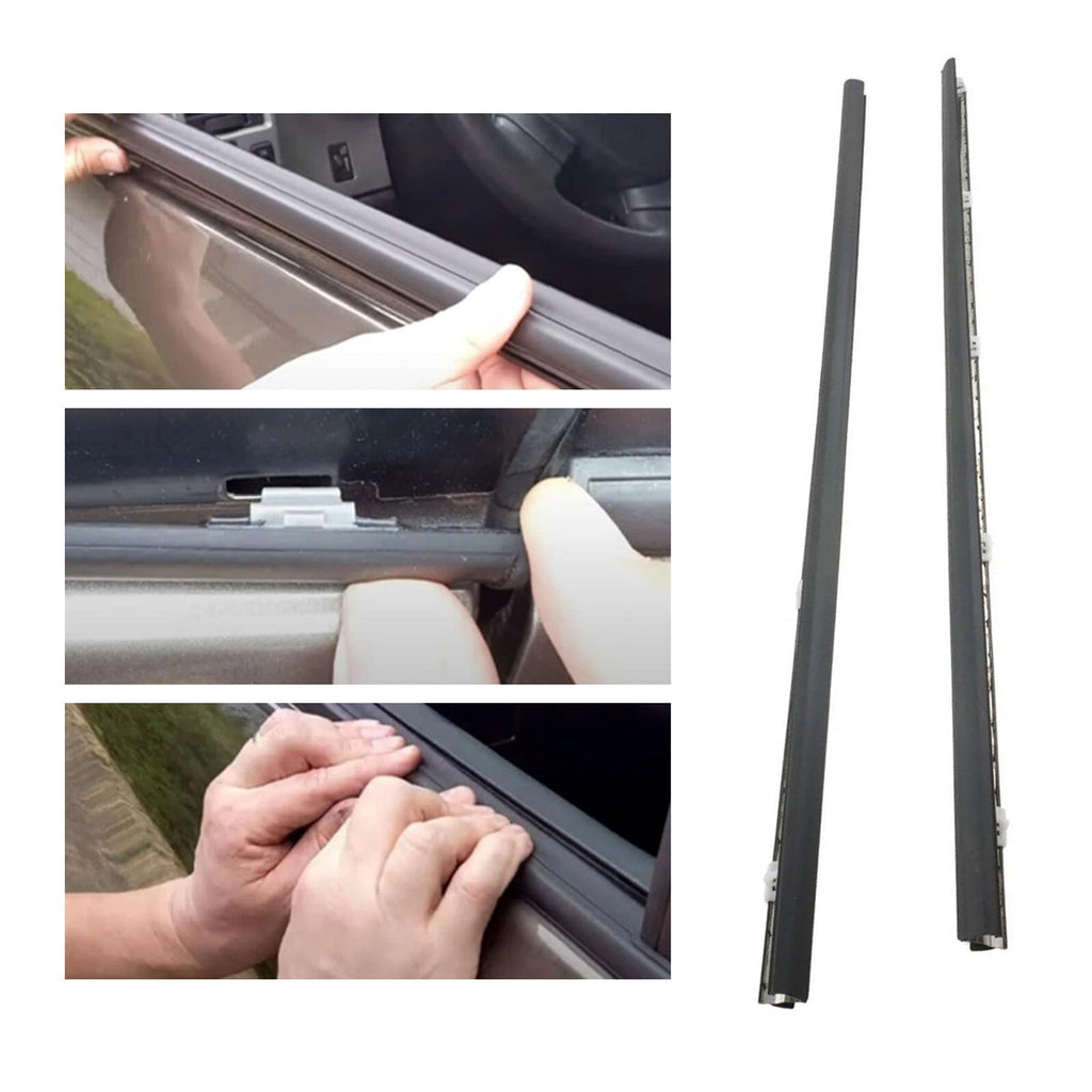 1992-1995 Honda Civic EG4 EG6 Left Right Side Door Window Belt Molding Trim 3D 2-Piece Set