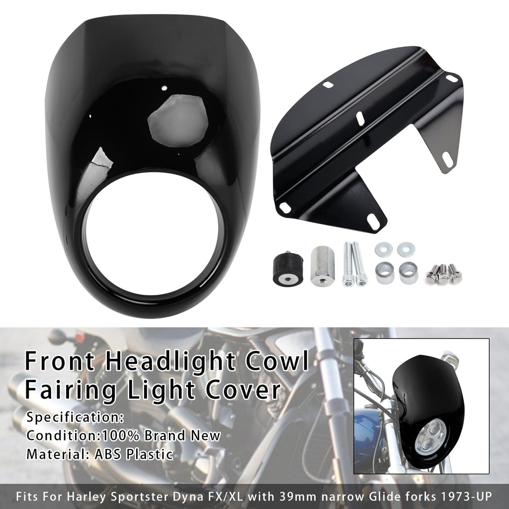 1973 and Later Sportster XL FX Dyna 883 1200 Headlight Light Fairing Shield