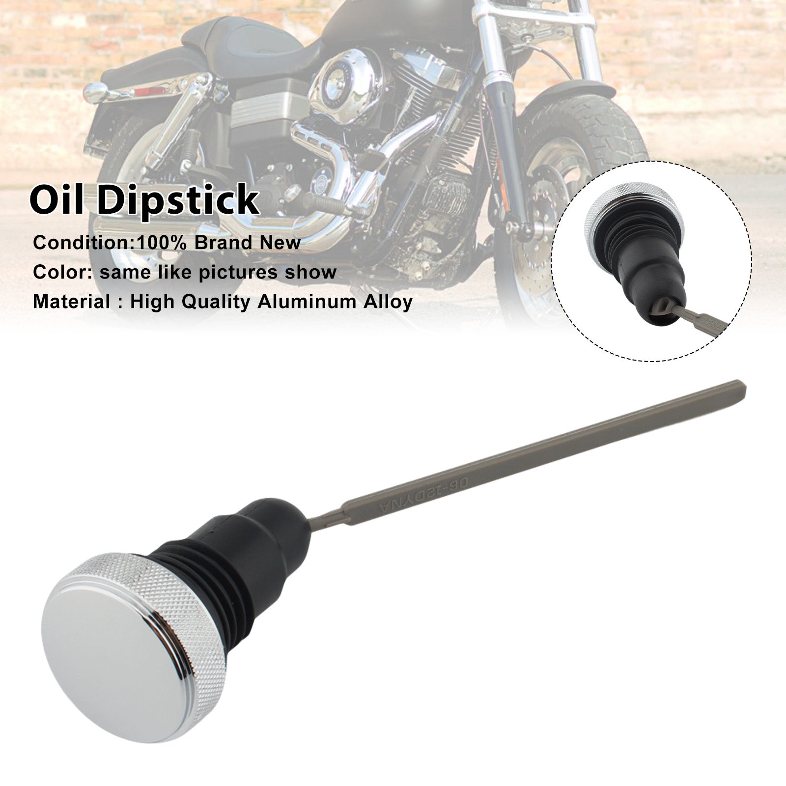 0710-0153 FXD Dyna Engine Oil Dipstick Cap Plug 2006 to 2017