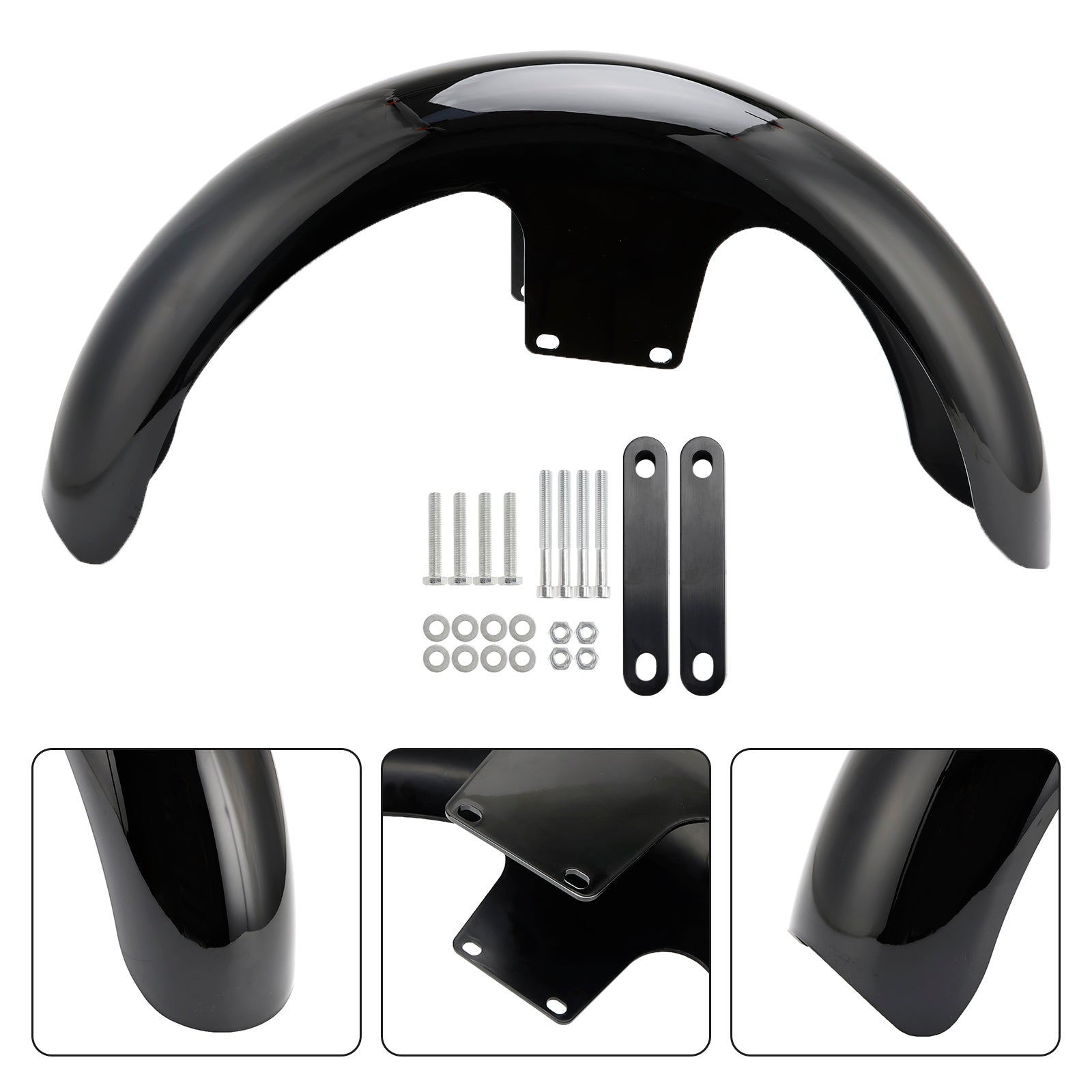 19 Inch Front Fender Wrap ABS Plastic For Harley Touring Electra Street Road Glide FLHT FLHR