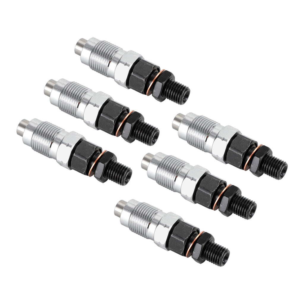 6PCS Fuel Injectors 23600-19075 Compatible with Toyota HZJ105 HZJ75 HZJ78 HZJ79 1990-2007
