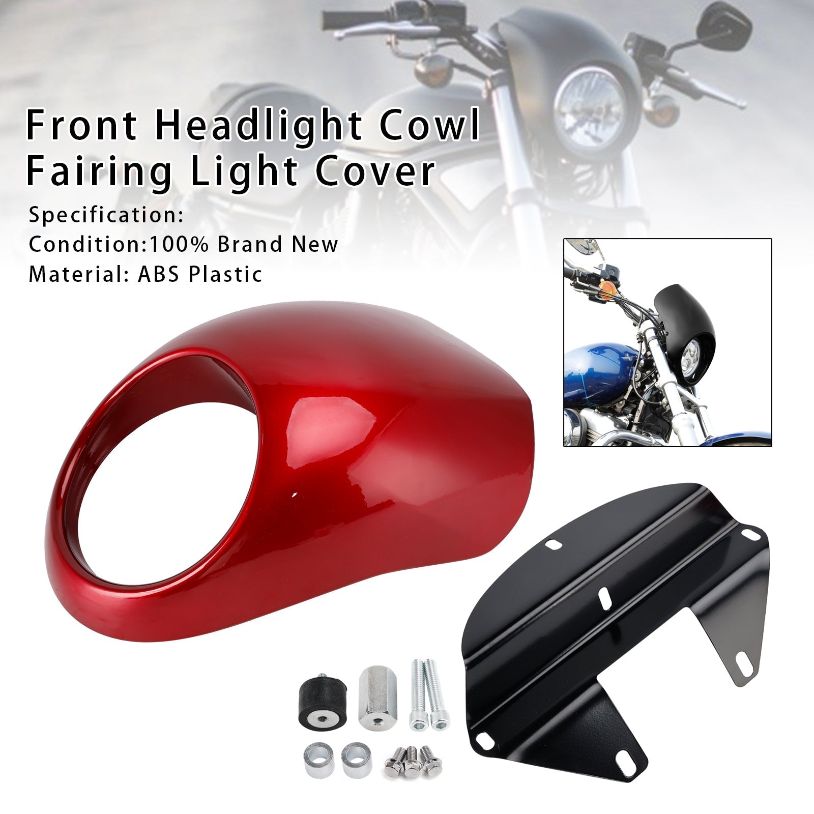 1973-up FX Dyna Sportster 883 1200 XL Headlight Light Fairing Cover