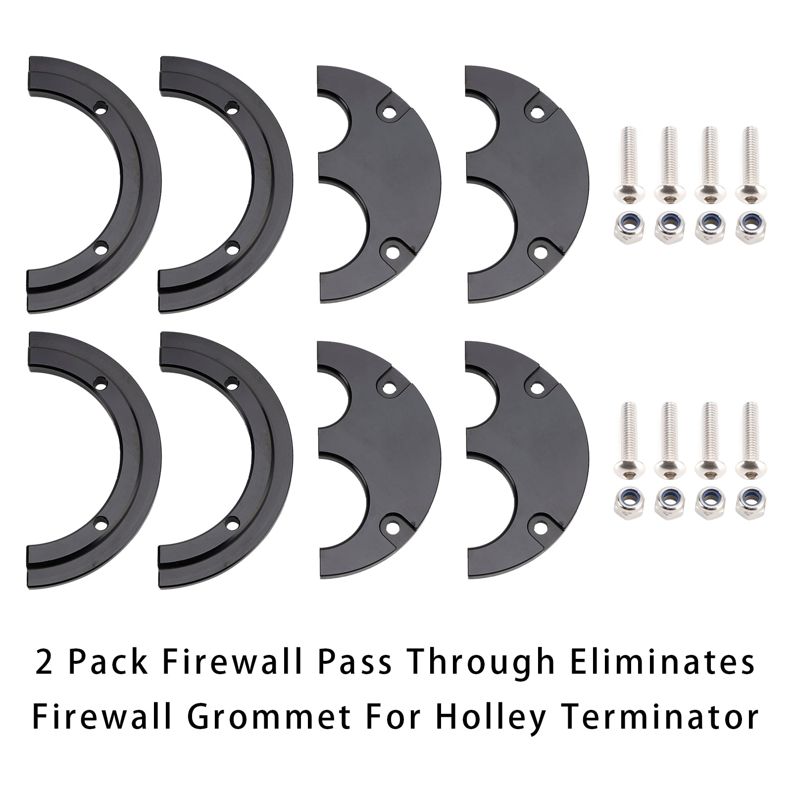 2 Pack Firewall Penetration Kit for Holley Terminator - Replace Factory Grommet