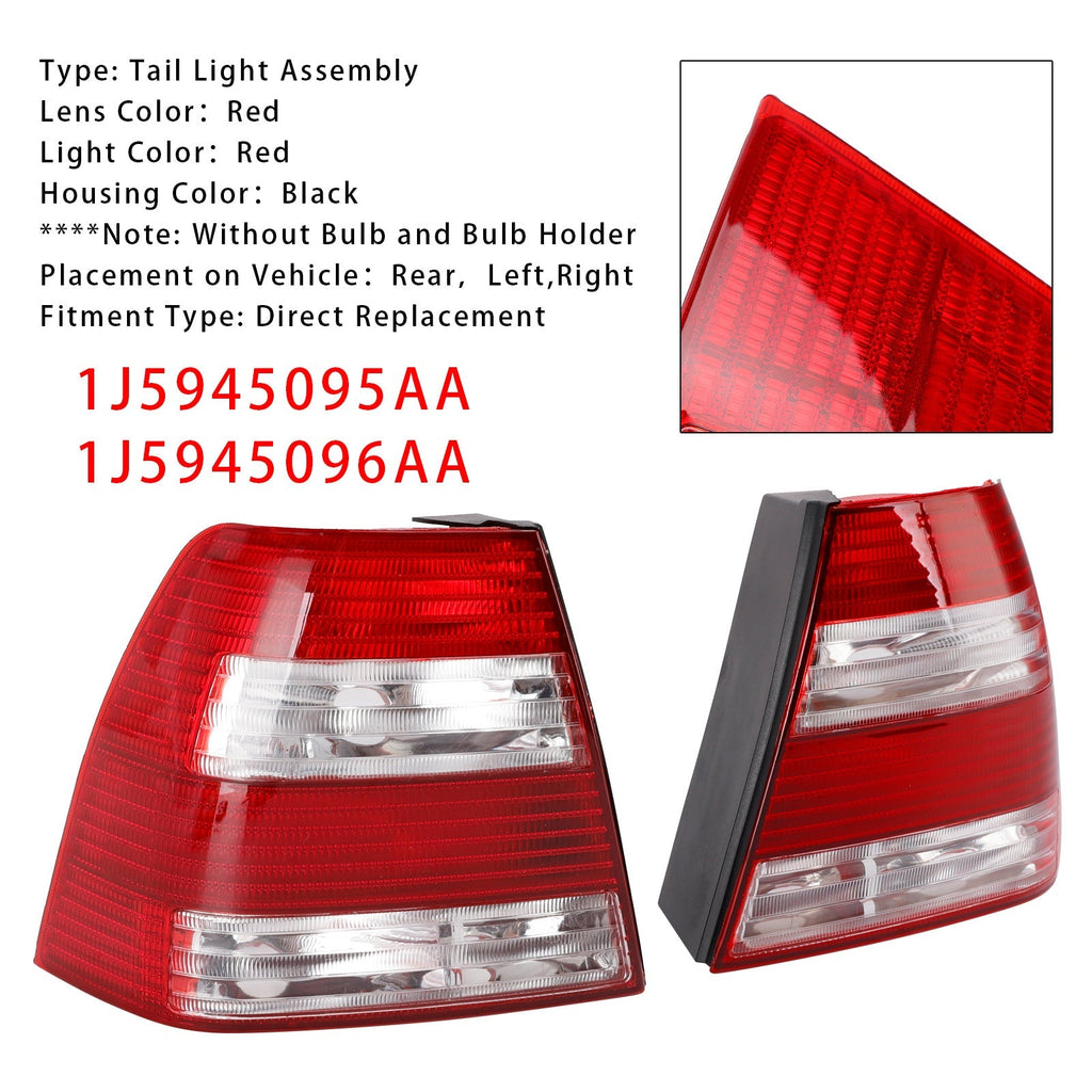 1997 1998 1999 2000 2001 2002 2003 2004 2005 VW Bora MK4 Tail Light Pair 1J5945095AA