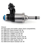 Single Fuel Injector 12638530 for Chevrolet Traverse Camaro GMC Acadia Cadillac CTS 3.6 Liter