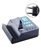 140W Fast Charging Smart Socket with Wireless PD100W Technology Notebook and Smartphone Charger EU Plug