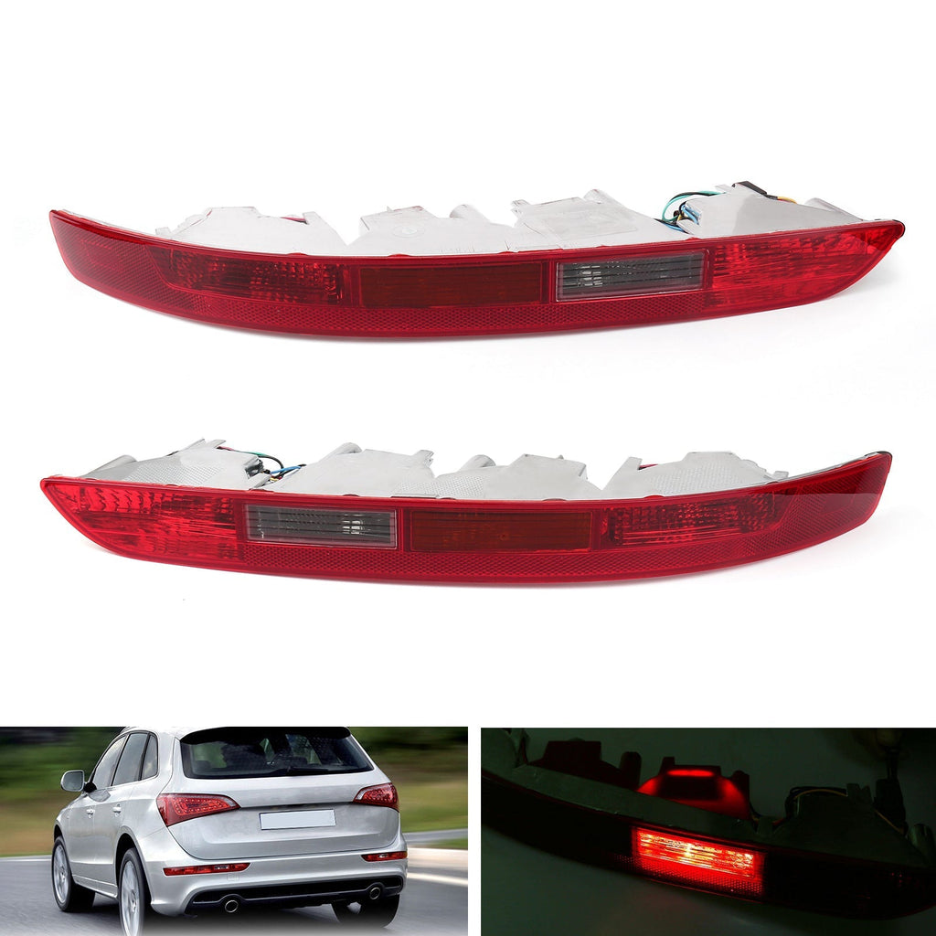 Rear Lower Tail Light Reverse Lamp Bumper Light 4 Bulbs for Audi Q5 2009-2015 CA Market Left Right
