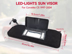 1997-2004 Corvette C5 Black Shaded Sun Visors Pair with Built-in Vanity Mirrors