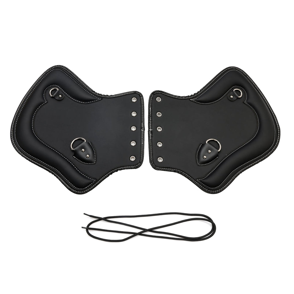 Black Brown CNC Machined Heat Shield Saddle Protector for 1985-2017 Harley Touring Softail Dyna Sportster