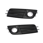 2 X Front Bumper Black Fog Light Grille Cover For Audi A4 S-LINE S4 2008-12 Generic