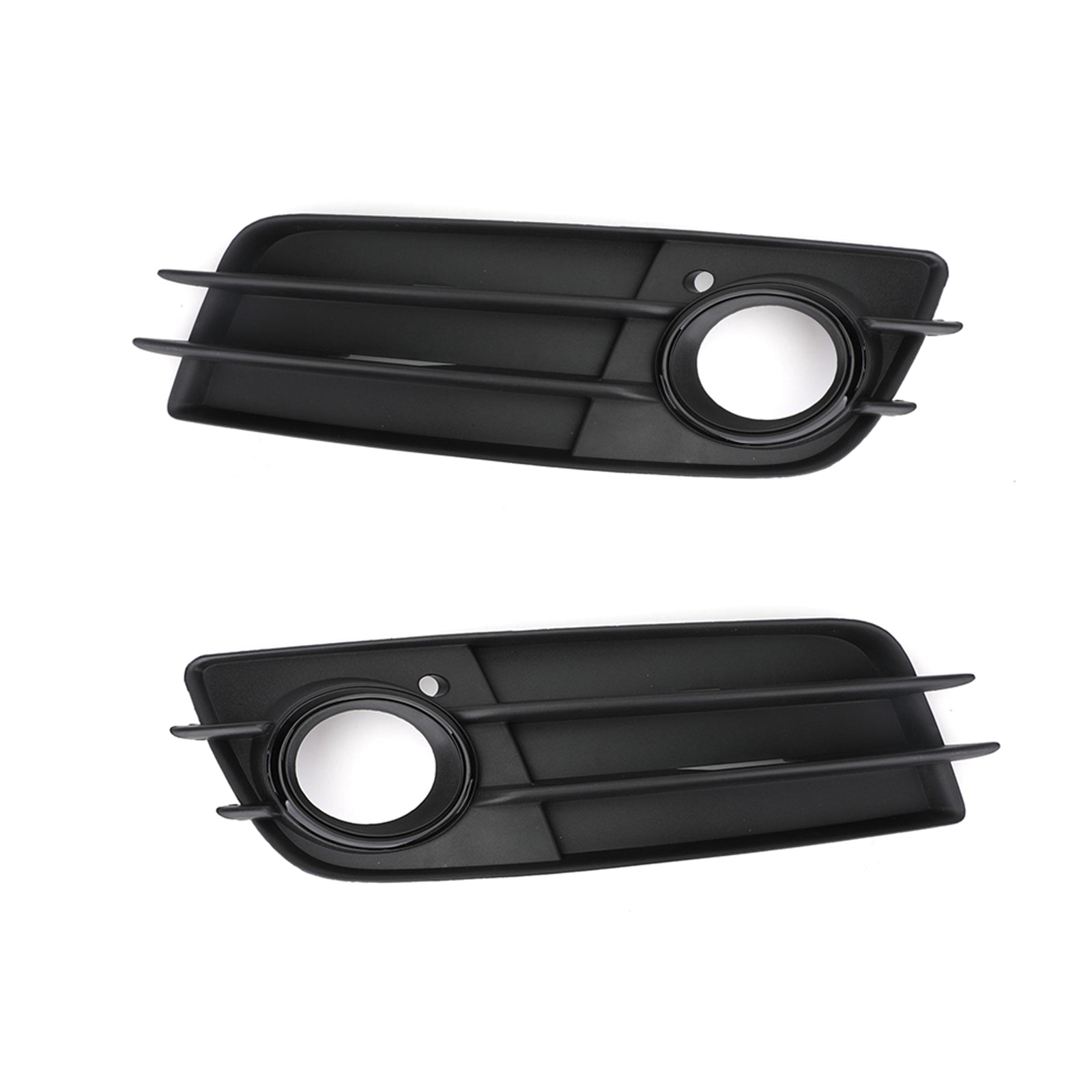 2 X Front Bumper Black Fog Light Grille Cover For Audi A4 S-LINE S4 2008-12 Generic