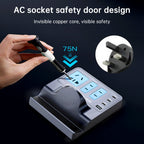 140W PD100W Fast Wireless Smart Charging Station Socket for Notebooks and Quick Charge Enabled Vehicles