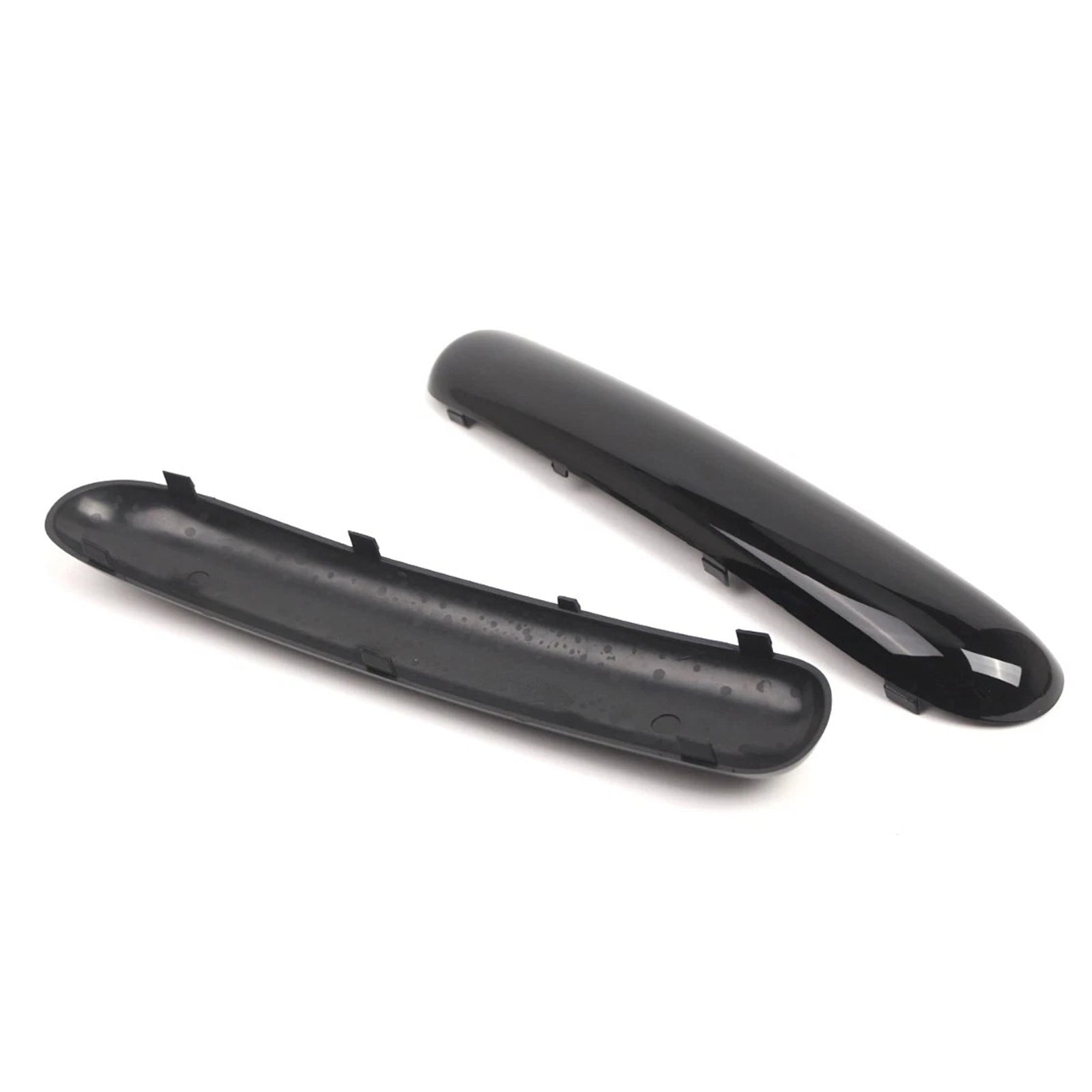 Mini One Cooper R50/R52/R53 2001-2004 Glossy Black Front Bumper Trim Set Pair