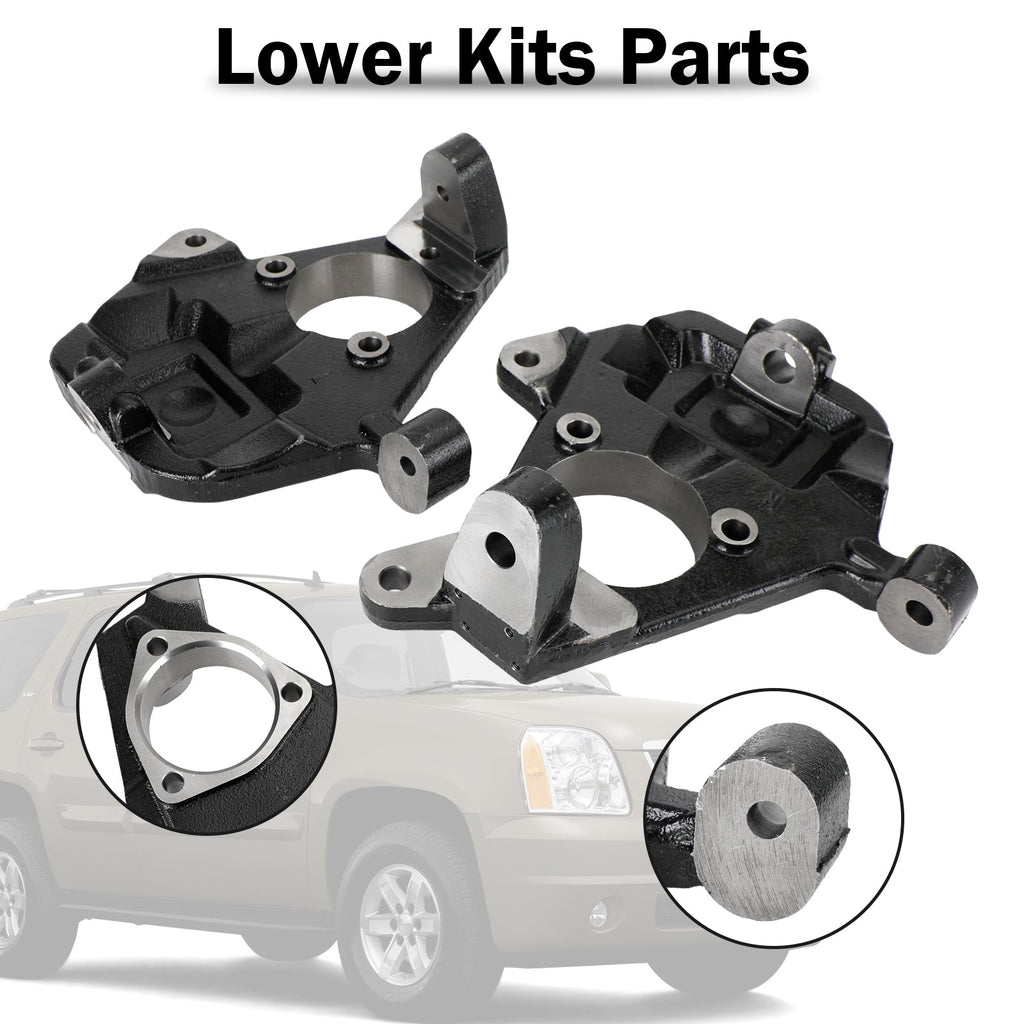 Lowering Spindles 2" Drop for Chevy Silverado GMC Sierra 1500 2WD 4WD 2007-2016