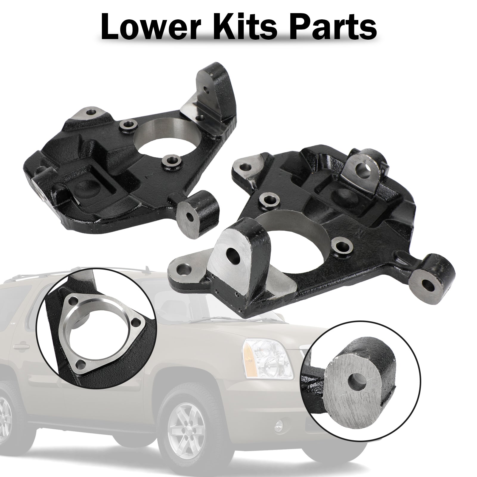 Lowering Spindles 2" Drop for Chevy Silverado GMC Sierra 1500 2WD 4WD 2007-2016