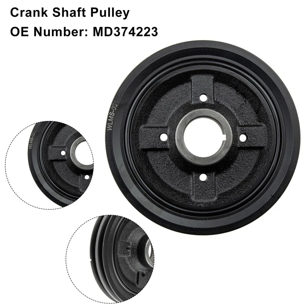09.2001-12.2007 Mitsubishi L200 (K_T) 2.5 TD 4WD (K74T) Crank Shaft Pulley MD374223