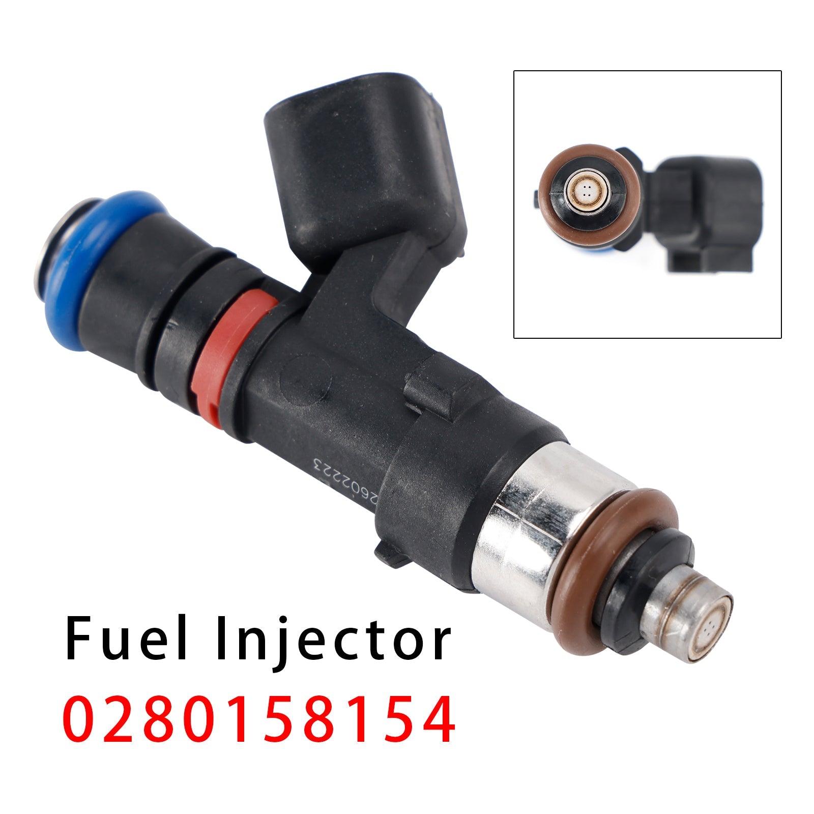 1 Piece OEM Fuel Injector 0280158154 Compatible with 2007 2008 GMC Acadia Enclave Saturn Outlook Vue