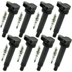 8PCS Ignition Coil Spark Plug Kit UF230 for 2001 2002 2003 2004 2005 2006 2007 Lexus GS430