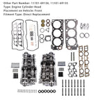 Toyota Tacoma 1995-04/2004 3.4L Dual Cylinder Head Complete Gasket Bolt Kit 11101-69136