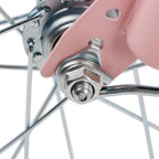 16" Girls Children's Bike with Side Wheels, Front Basket and Luggage Rack Pink