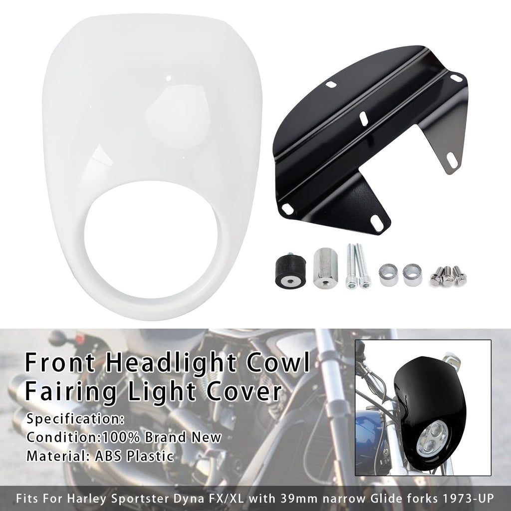 1973 and Later Sportster FX Dyna XL 883 1200 Headlight Fairing Cover Light Shield