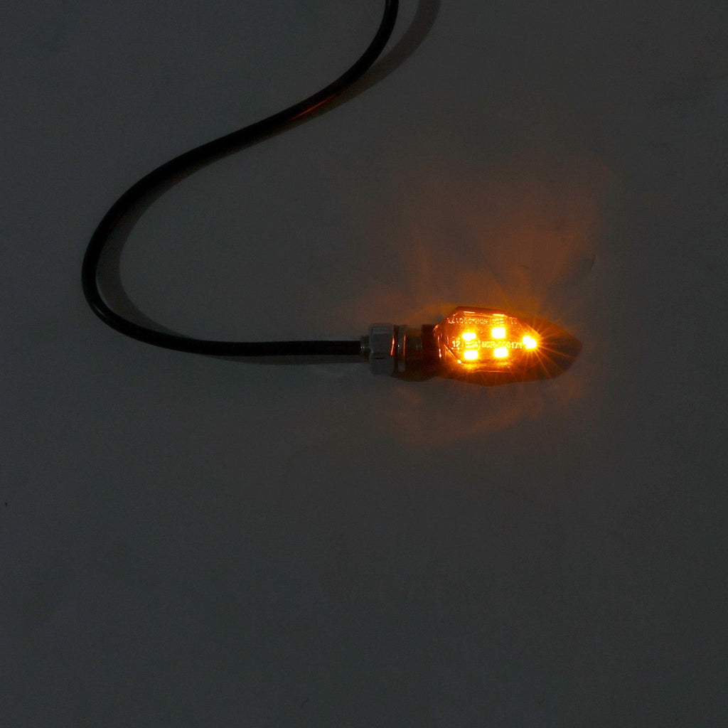 8mm Universal 12V LED Motorcycle Turn Signal Indicator Light for Kawasaki Models