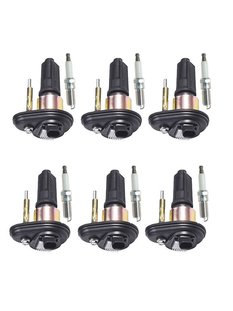 Ignition Coils and Spark Plugs for 2002 2003 2004 2005 Chevrolet Trailblazer EXT GMC Envoy 4.2L