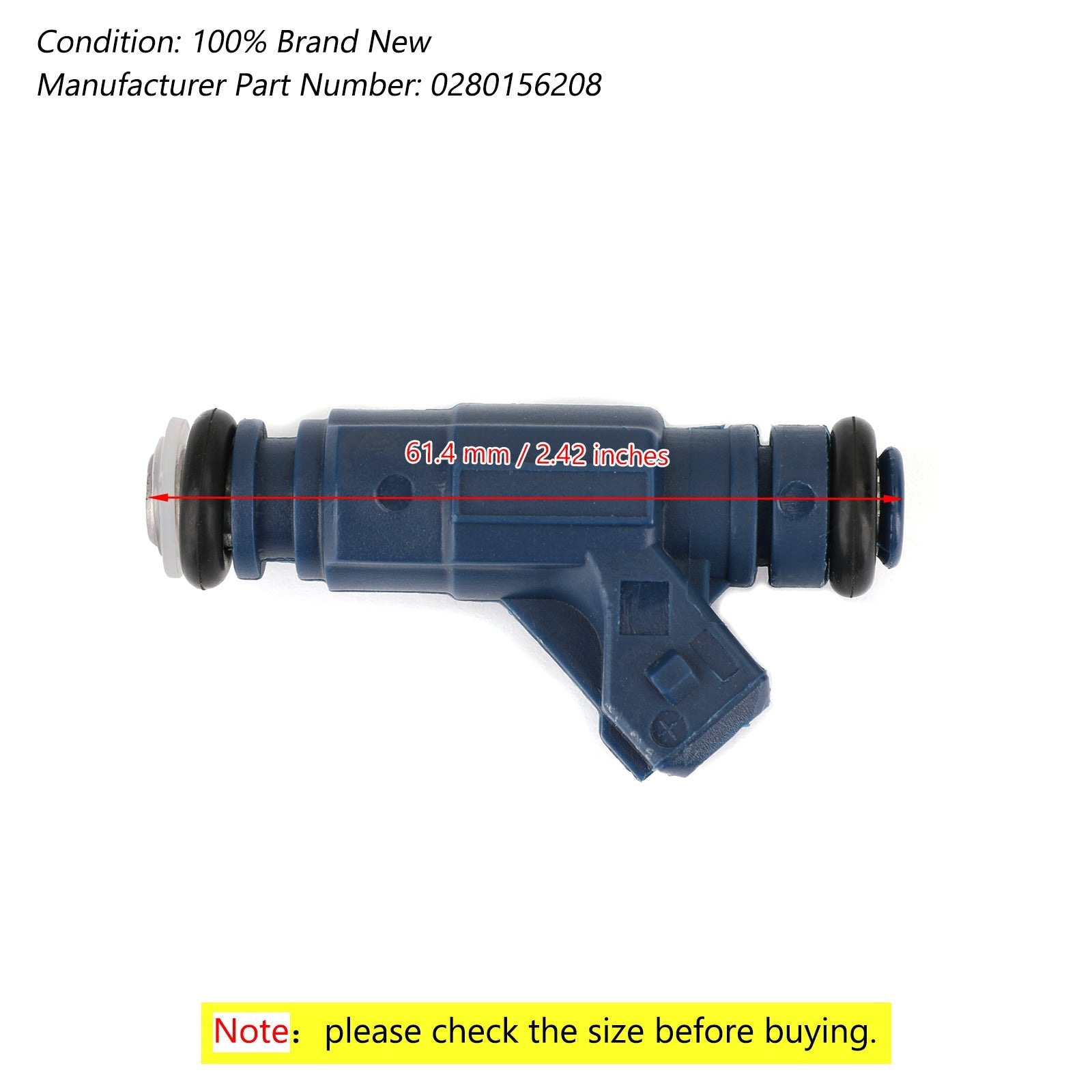 Polaris Sportsman 700 800 RGR SPM Fuel Injector 0280156208 1253558 Replacement Generic