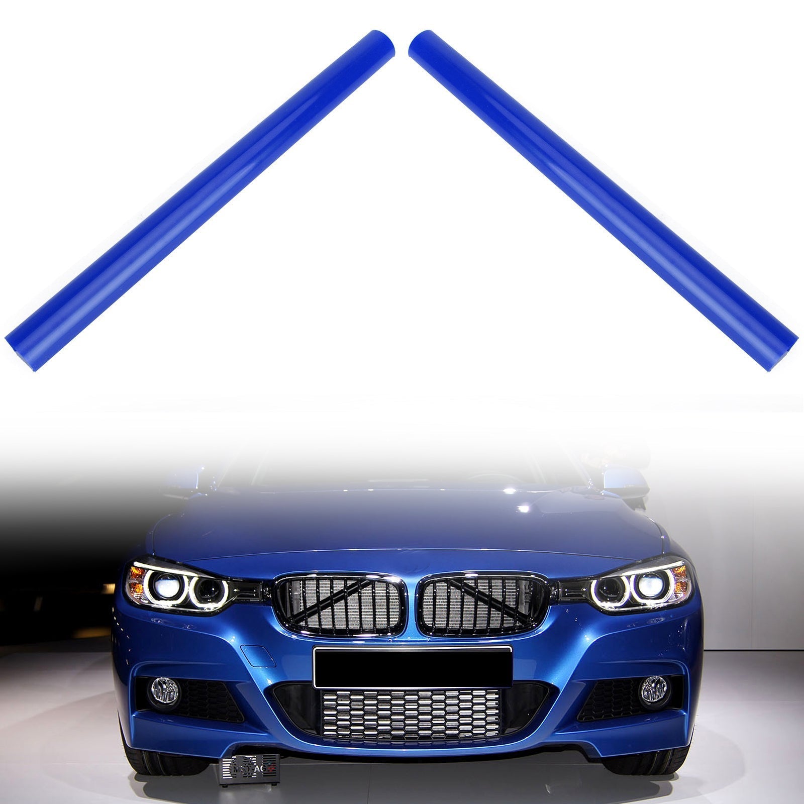 BMW F30 F31 F32 F33 F34 F35 Blue V Brace Support Grill Bar Wrap