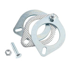 Pair of 2.5 Inch 64mm Steel Exhaust Pipe Flanges with Bolts for Repair Joints