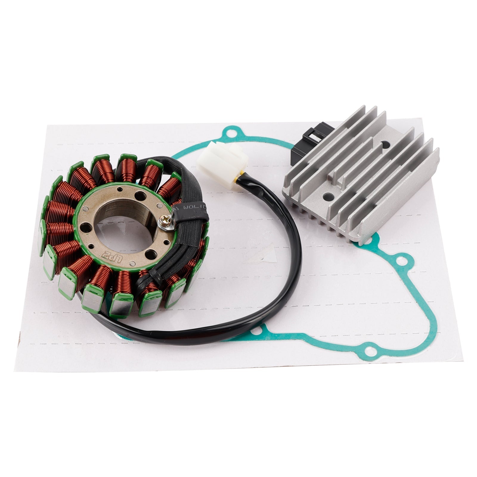 Kawasaki Bayou 220 1996-2002 KLF220 2WD Regulator Rectifier Stator Kit with Gasket 21003-1287 11009-1672