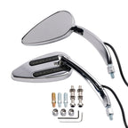 Custom Chrome LED Turn Signal Mirrors for 1990-2021 Electra Street Road Glide