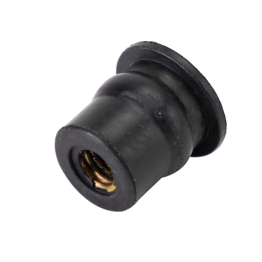 20x M6 Windscreen Fairing Rubber Well Nuts 6mm Thread 13mm Hole Mounting