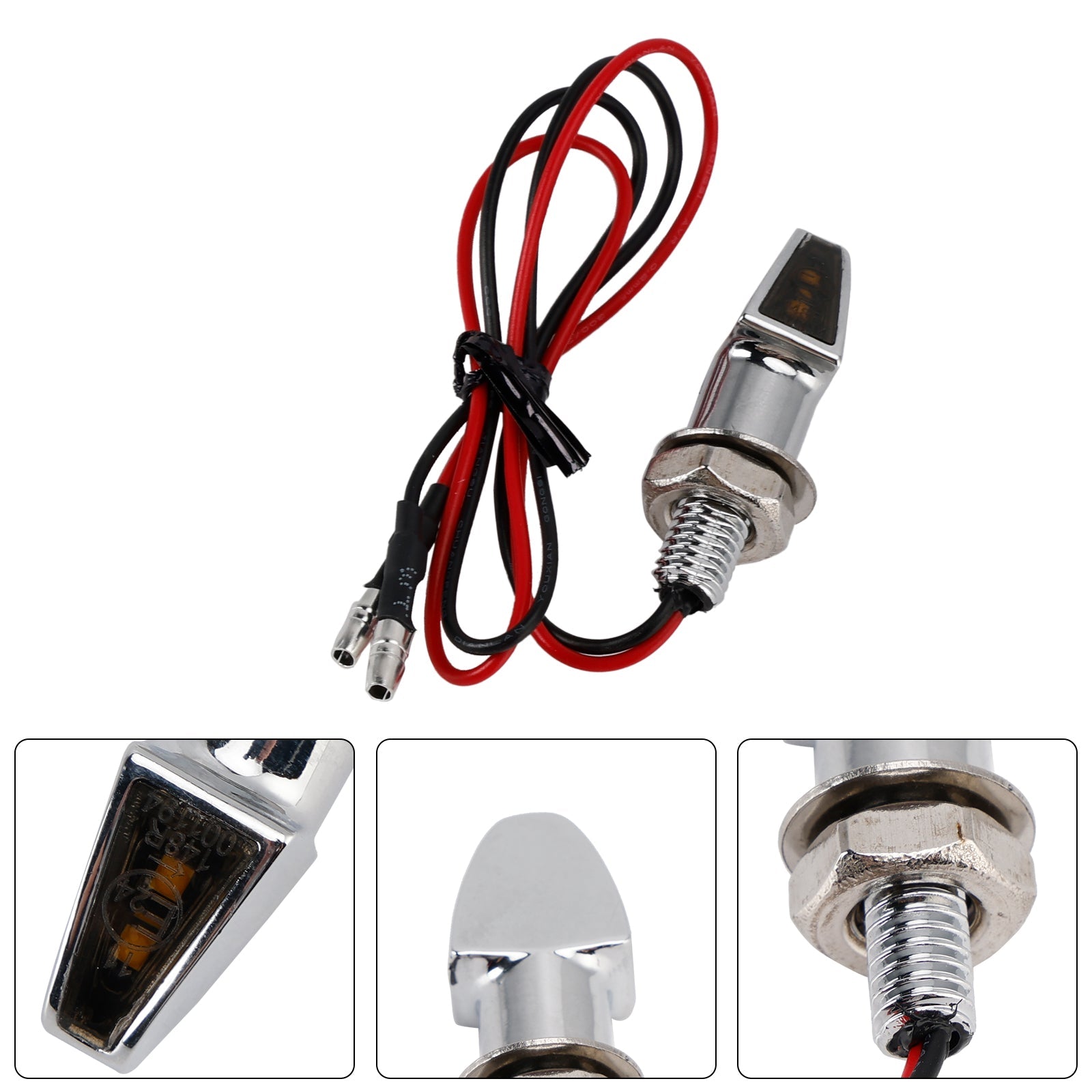 12V Universal LED Indicator Light for Motorcycle Turn Signals 8mm Yamaha