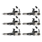 Hino J08E Kobelco 3.8 4.7L Diesel Engine 6 Piece Fuel Injector Set 095000-6593