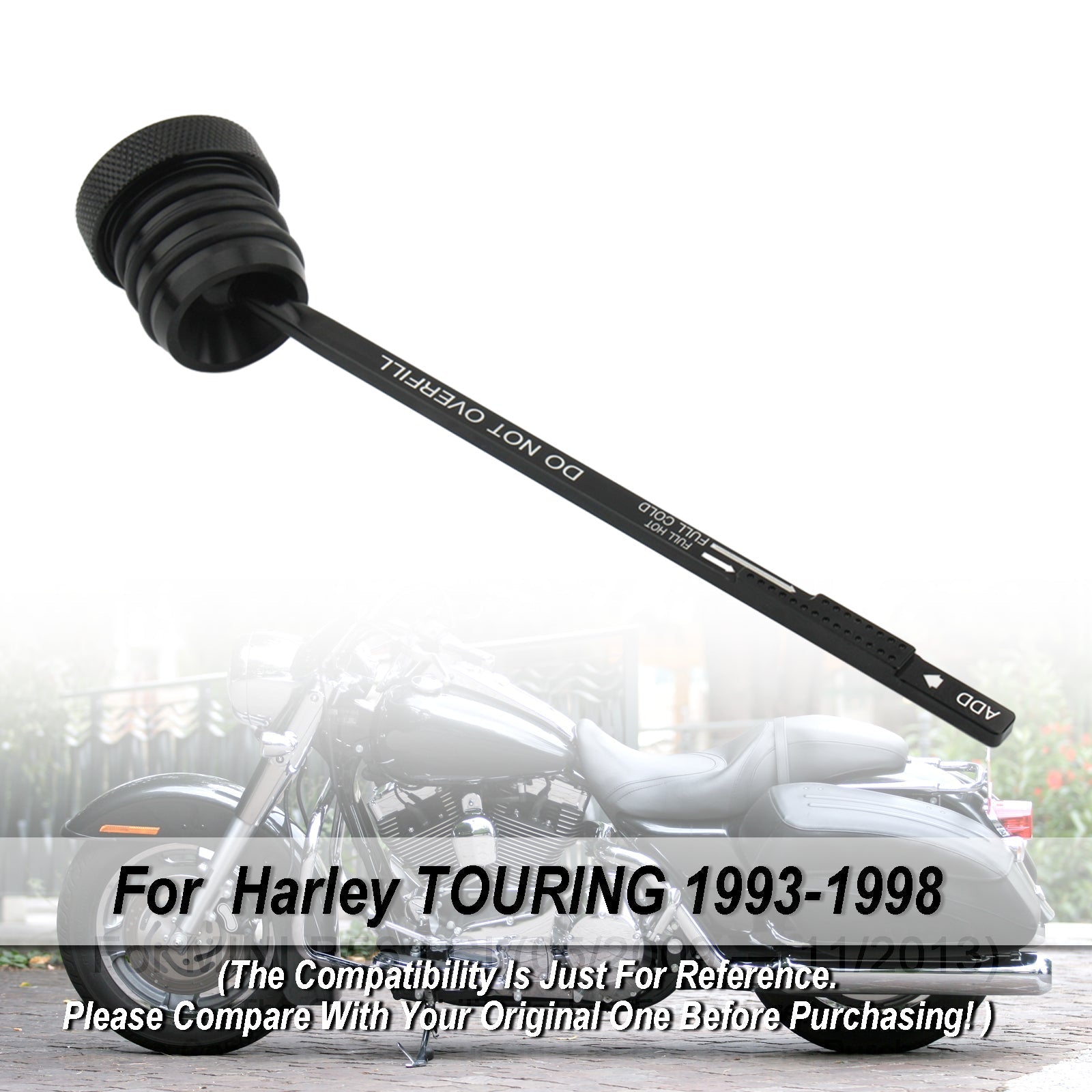 1993-1998 Harley-Davidson Touring Oil Dipstick Tank Cap Plug FLHT FLHS FLTC 0710-0002
