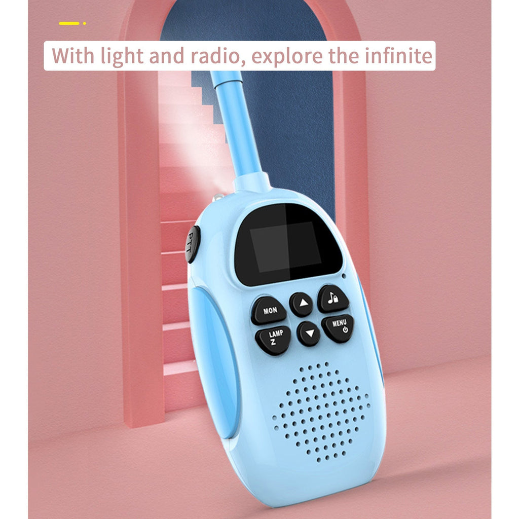 Handheld 22 Channel Kids Walkie Talkies 2 Way Radio 3 KM Range 2 Pack Original
