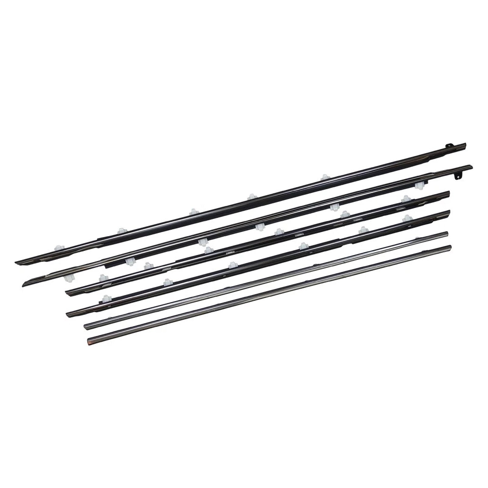 1996-1998 Lexus LX450 FZJ80 Door Belt Molding Trim Set 6 Pieces OEM Parts 75710-60011 75720-60011