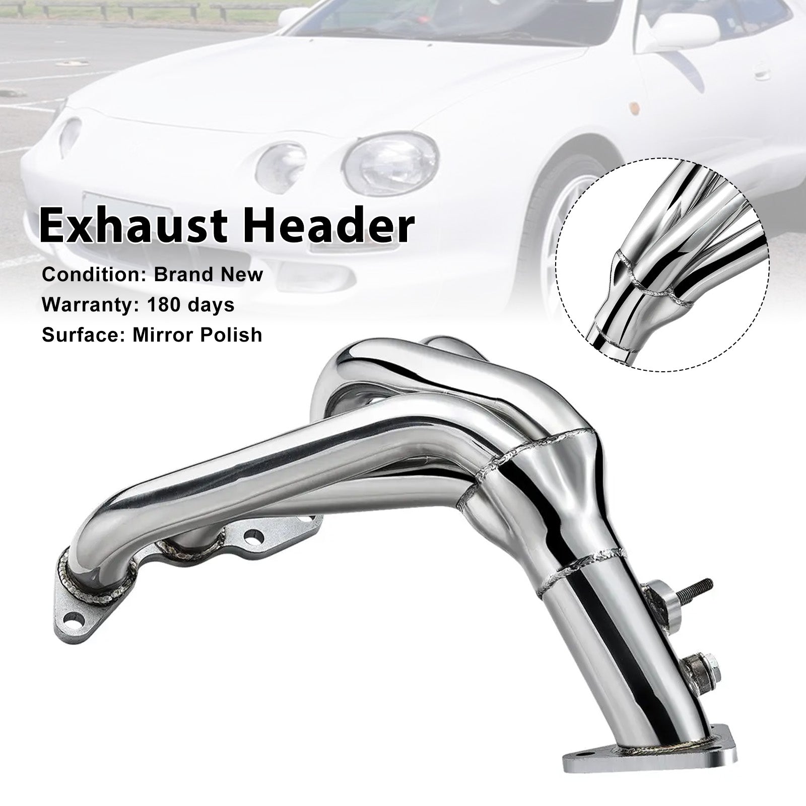 1990 1991 1992 1993 1994 1995 1996 1997 1998 1999 Toyota Celica 2.2L Stainless Header Manifold