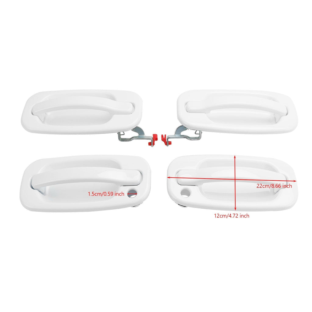 Chevrolet Suburban Avalanche Cadillac Escalade 2000-2006 4-Piece Exterior Door Handle Set 15029900 15029899 15182405 15029901