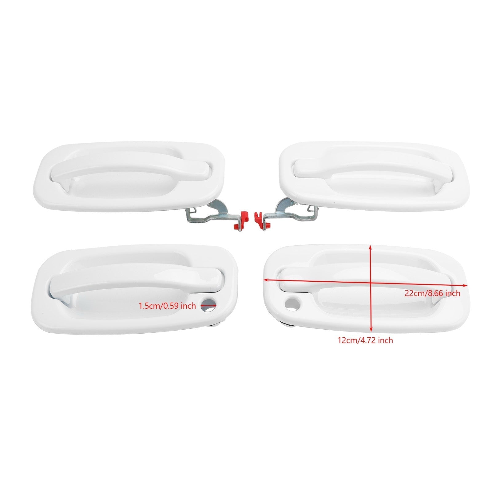 2000 2001 2002 2003 2004 2005 2006 Chevrolet Suburban Cadillac Escalade Avalanche Outside Door Handle 4PC 15029900