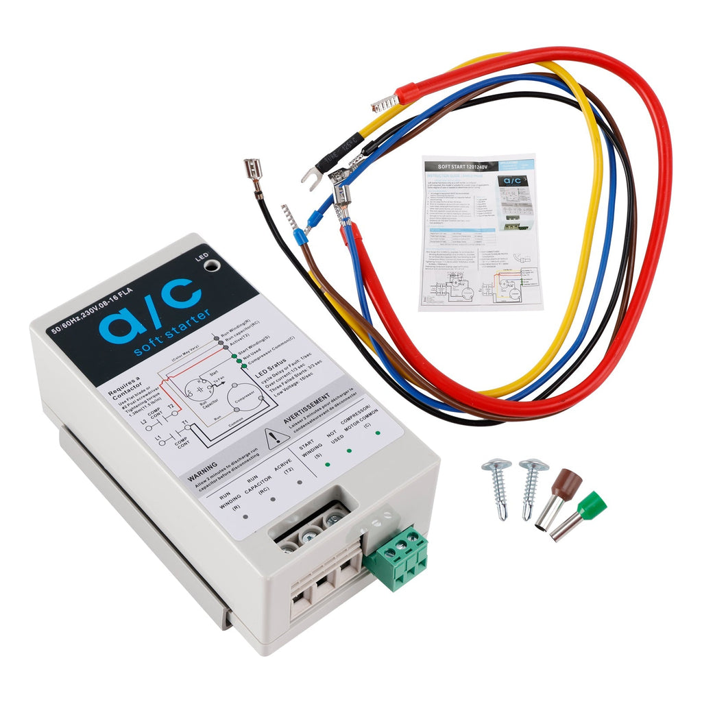 08-16A Soft Start Module For 1.75-3.5 Ton AC Units Reverse Motor Protection