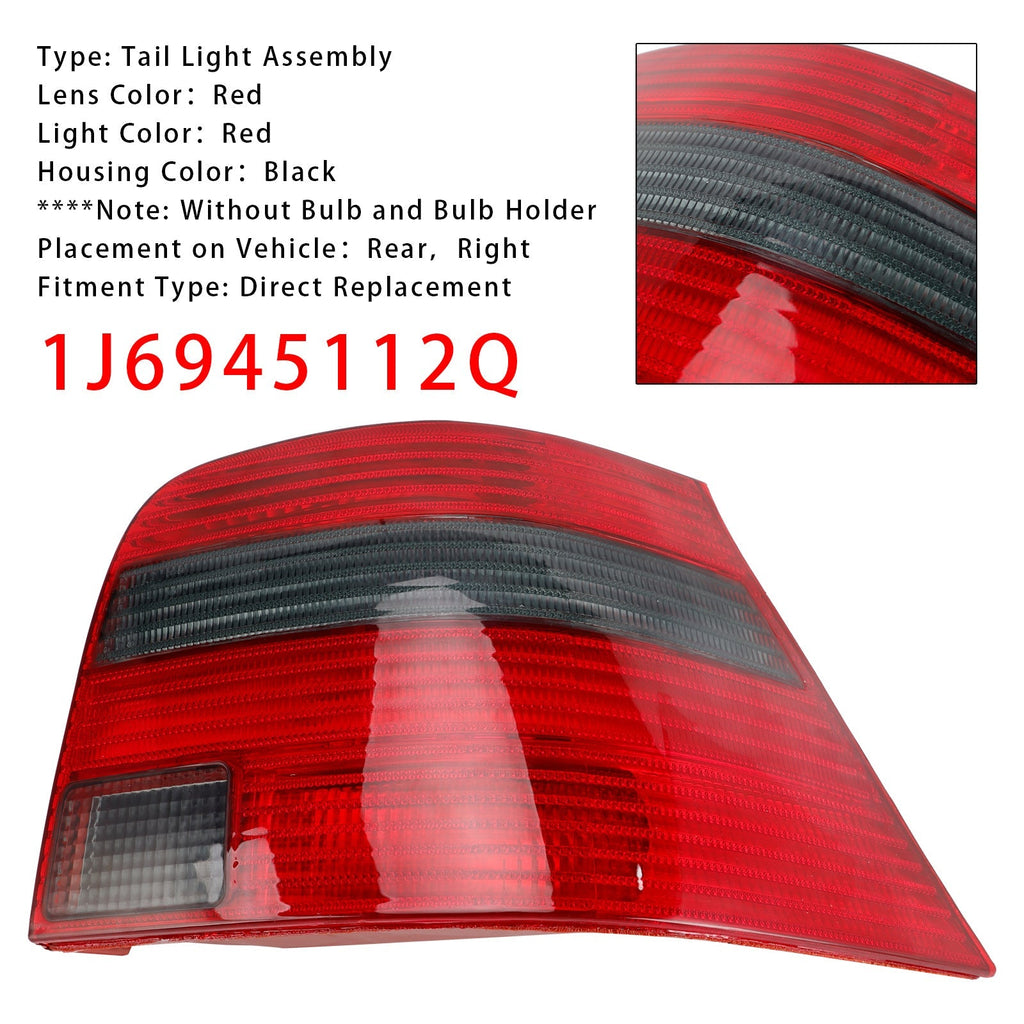 Right Tail Light for 1997-2005 VW Golf MK4 Hatchback OEM Part 1J6945112S