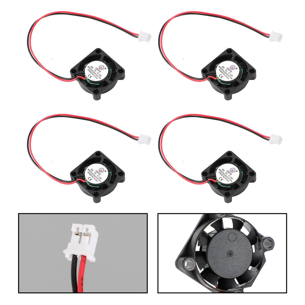 Brushless DC Cooling Blower Fan 2507S 25x25x7mm 5V 0.12A 2 Pin Wire