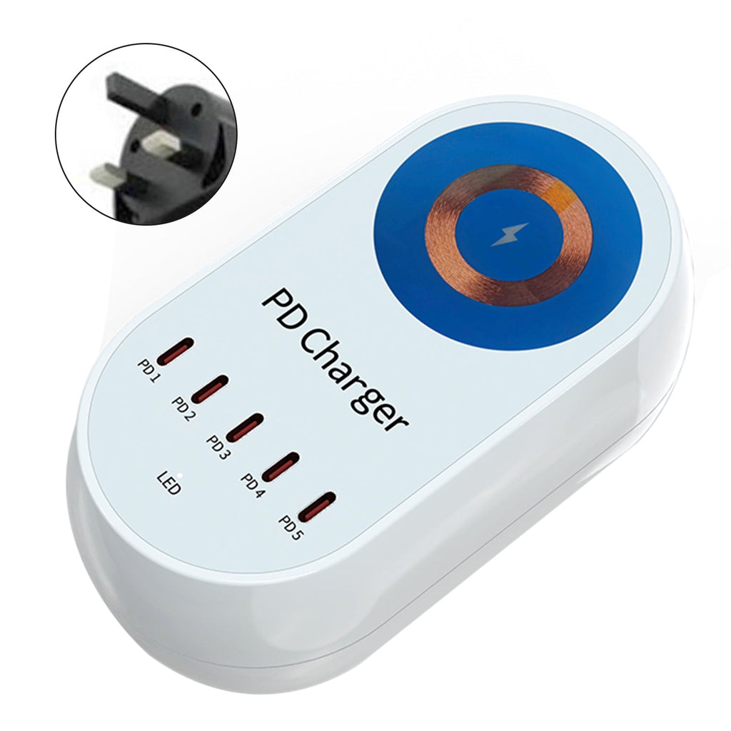 140W Magnetic Wireless Fast Charging Station PD100W for Laptops and Smartphones