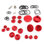 18-Piece Precision CNC Aluminum Side Frame Protection Caps for BMW R1200GS 2013-2019