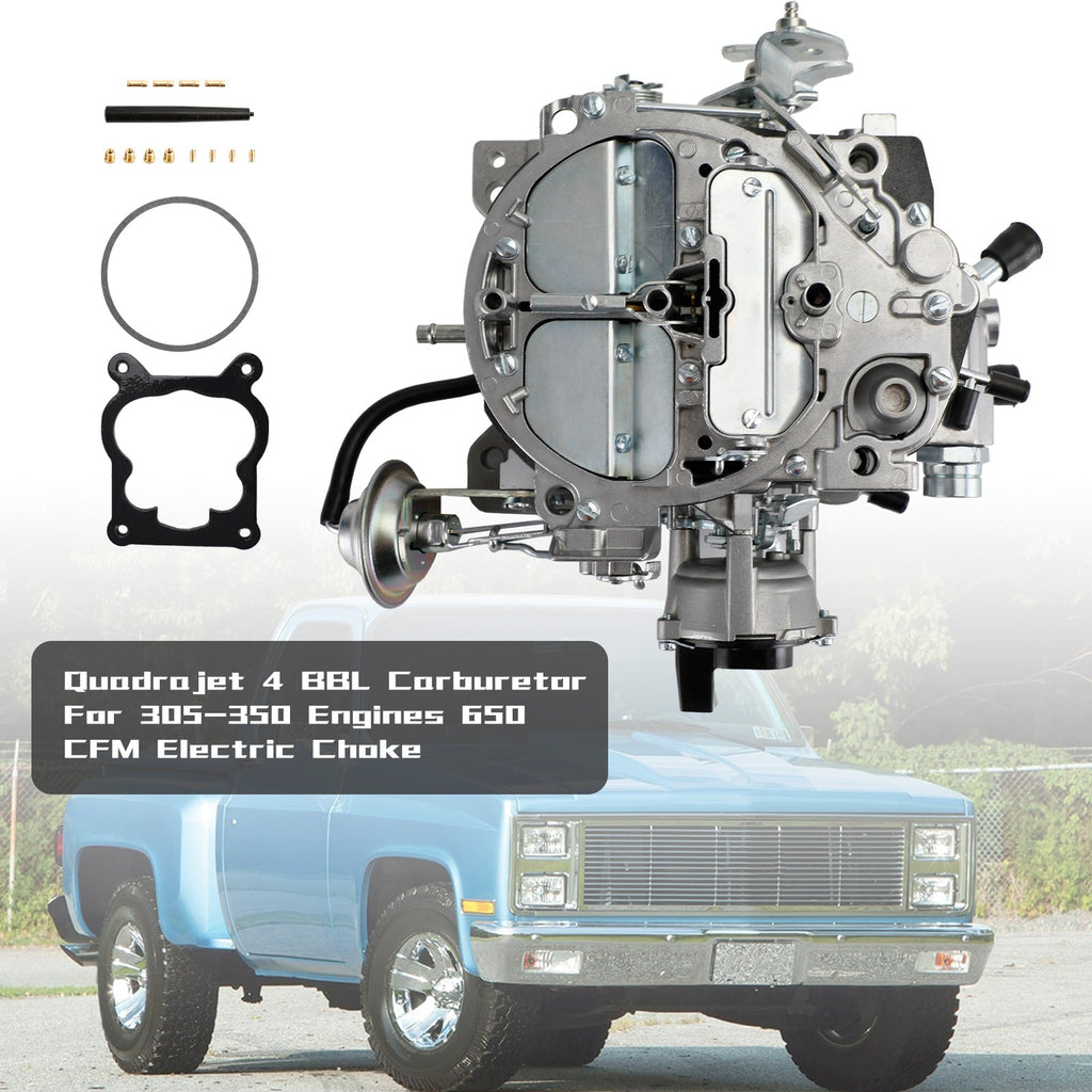 Chevrolet 305-350 Engine Quadrajet 4 Barrel Carburetor 650 CFM Electric Choke 1982-1985