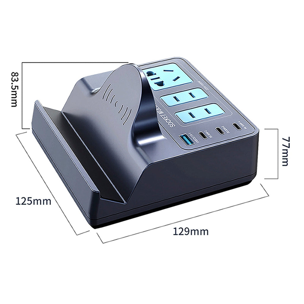 140W PD100W Fast Wireless Smart Charging Station Socket for Notebooks and Quick Charge Enabled Vehicles