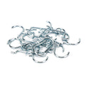 20 Count 1" Large Metal J-Style Pegboard Hooks for Garage Organization 1/8-1/4 Inch